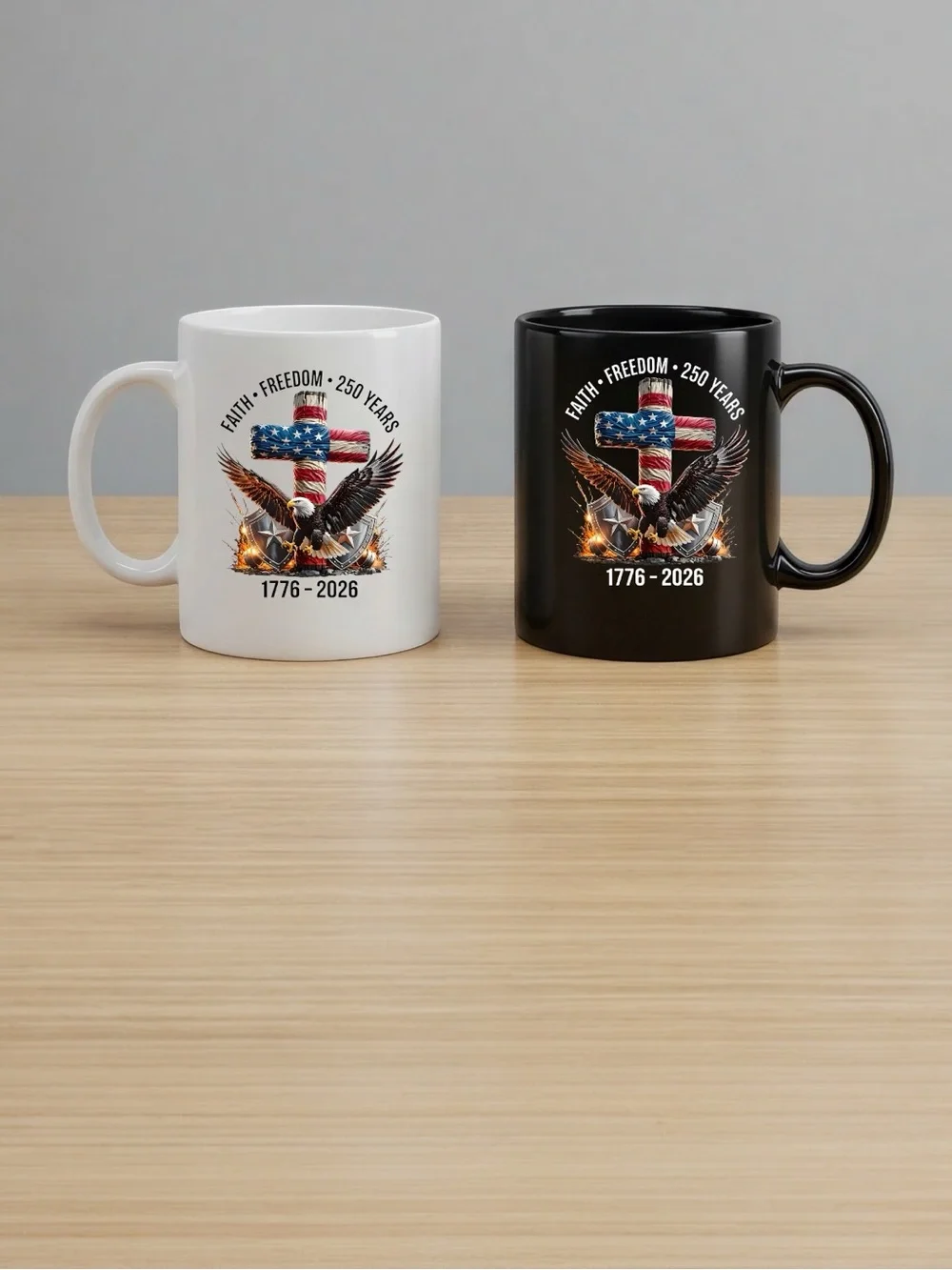 Set of mousepad and mug gift. I have beach, religious, and patriotic designs